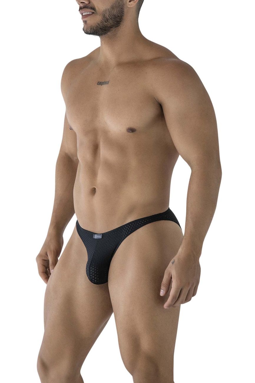 Xtremen Men's Underwear 91215B Microfiber Bikini Color Black