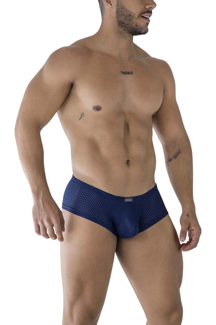 Xtremen Men's Underwear 91216B Microfiber Trunks Color Dark Blue