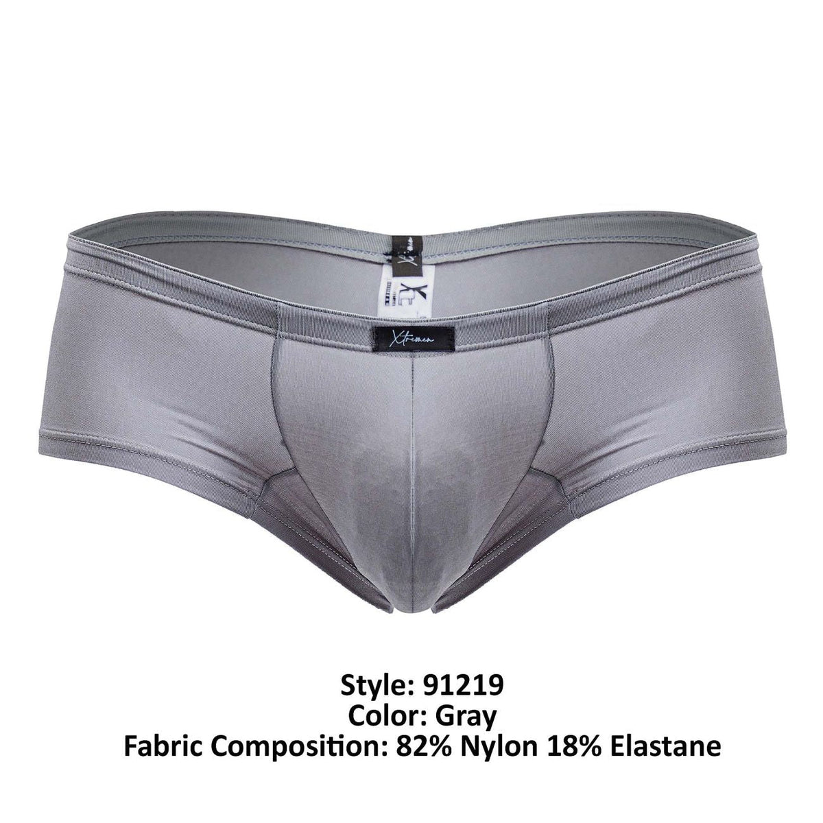 Xtremen Men's Underwear 91219 Microfiber Trunks Color Gray