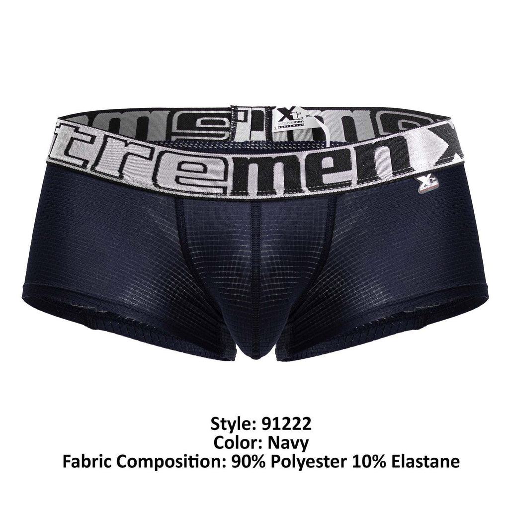 Xtremen Men's Underwear 91222 Microfiber Trunks Color Navy