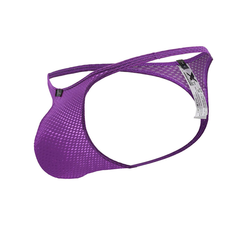 Xtremen Men's Underwear 91226 Microfiber Thongs Color Purple