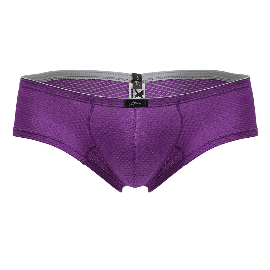 Xtremen Men's Underwear 91228 Microfiber Trunks Color Purple