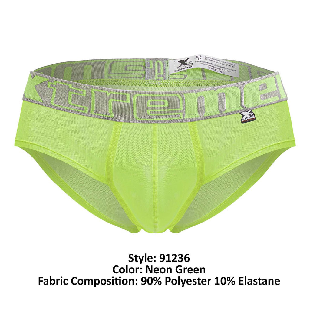 Xtremen 91236 Microfiber Briefs Color Neon Green