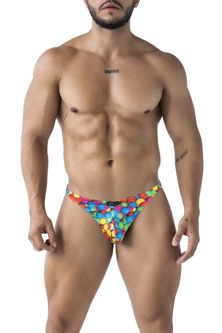 Xtremen 91247 Printed Thongs Color Bubbles