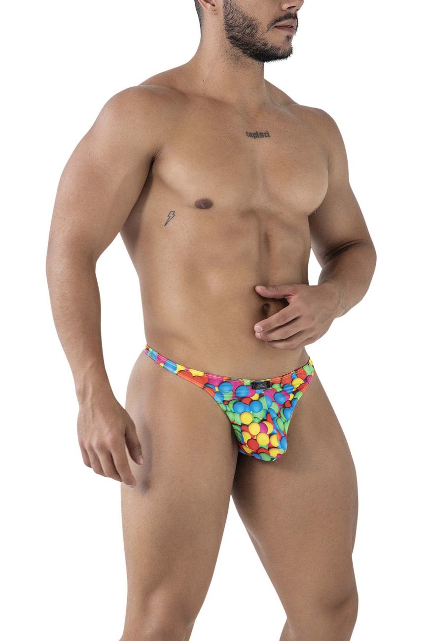 Xtremen 91247 Printed Thongs Color Bubbles
