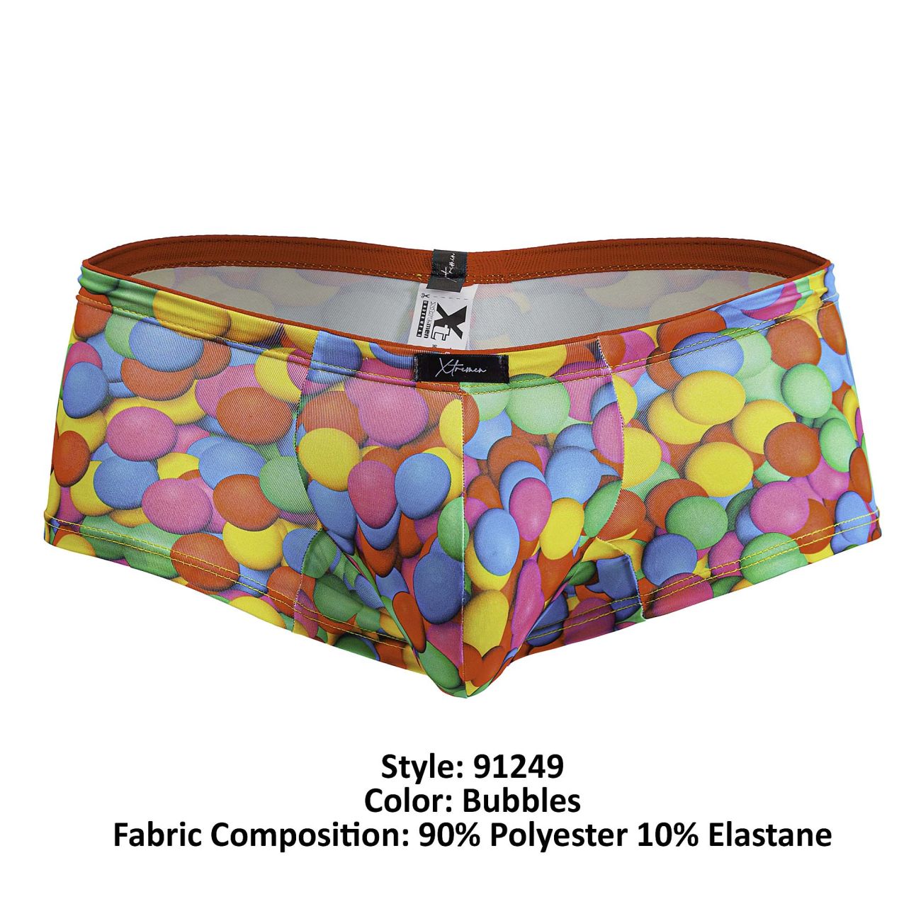 Xtremen 91249 Printed Trunks Color Bubbles