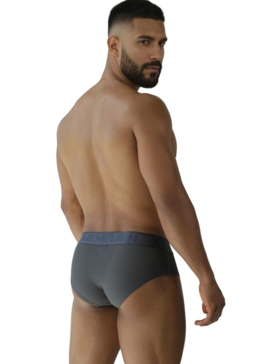 Xtremen 91250 Microfiber Mesh Briefs Color Gray