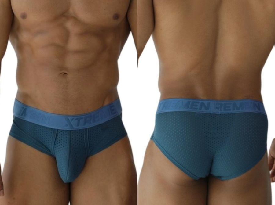 Xtremen 91250 Microfiber Mesh Briefs Color Petrol