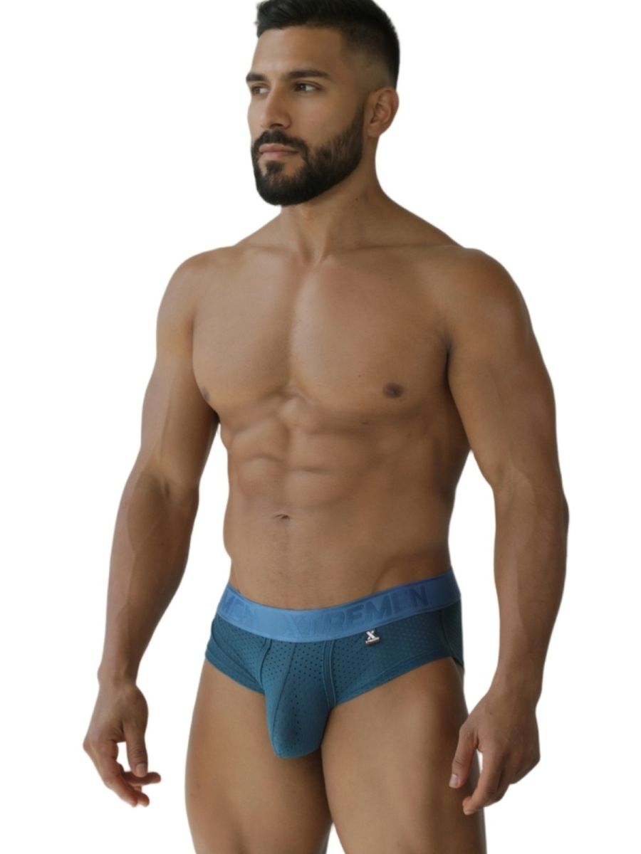 Xtremen 91250 Microfiber Mesh Briefs Color Petrol
