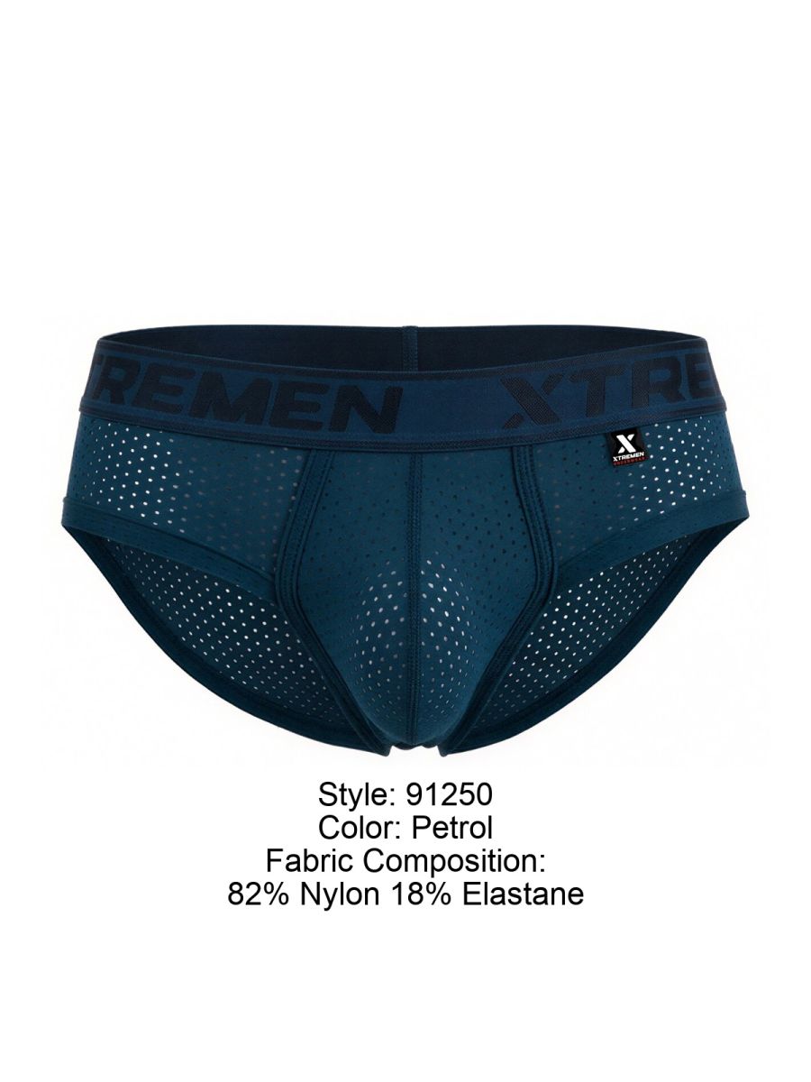 Xtremen 91250 Microfiber Mesh Briefs Color Petrol