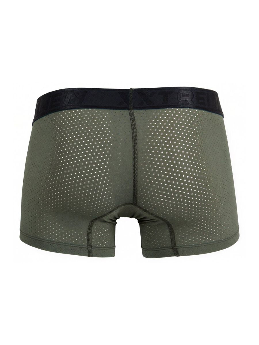 Xtremen 91251 Microfiber Mesh Boxer Briefs Color Military Green