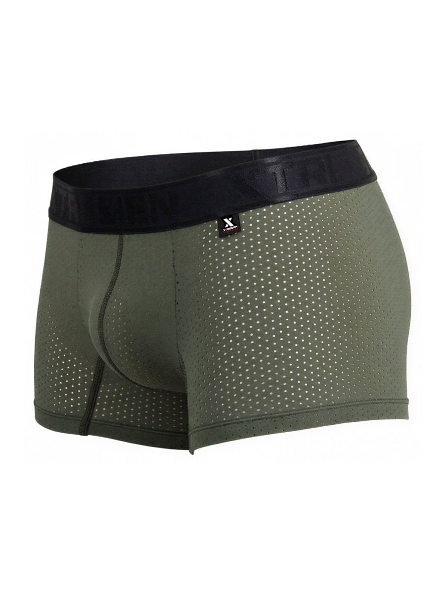 Xtremen 91251 Microfiber Mesh Boxer Briefs Color Military Green