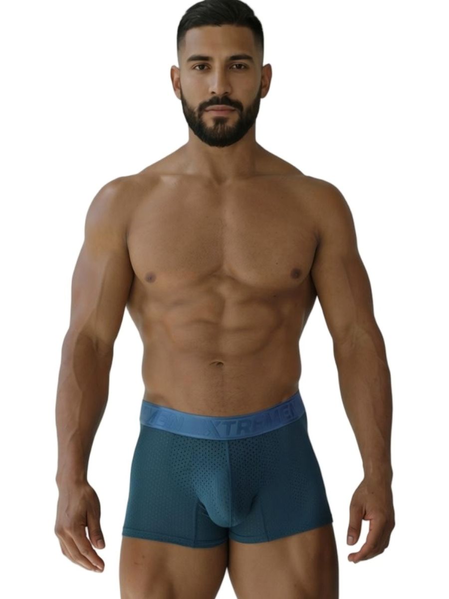 Xtremen 91251 Microfiber Mesh Boxer Briefs Color Petrol