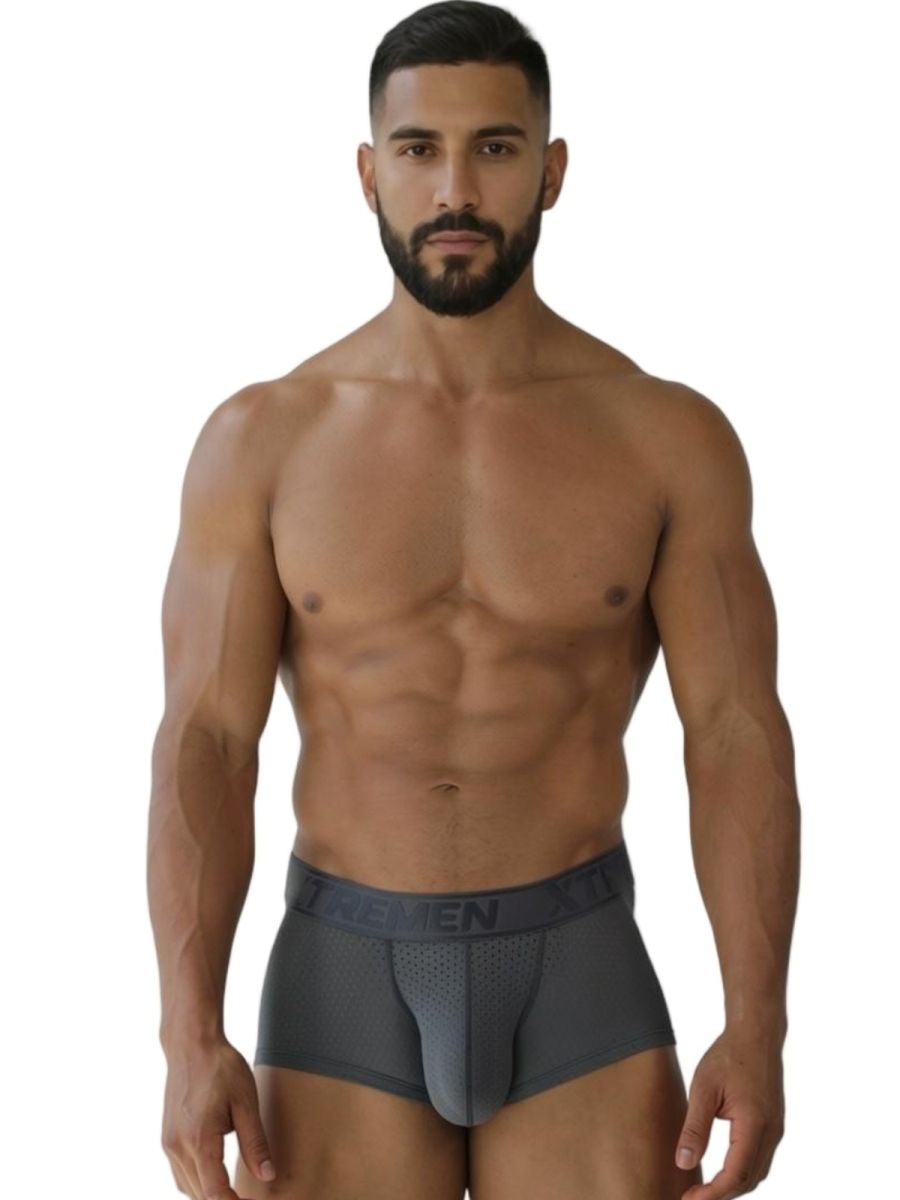 Xtremen 91252 Microfiber Mesh Trunks Color Gray