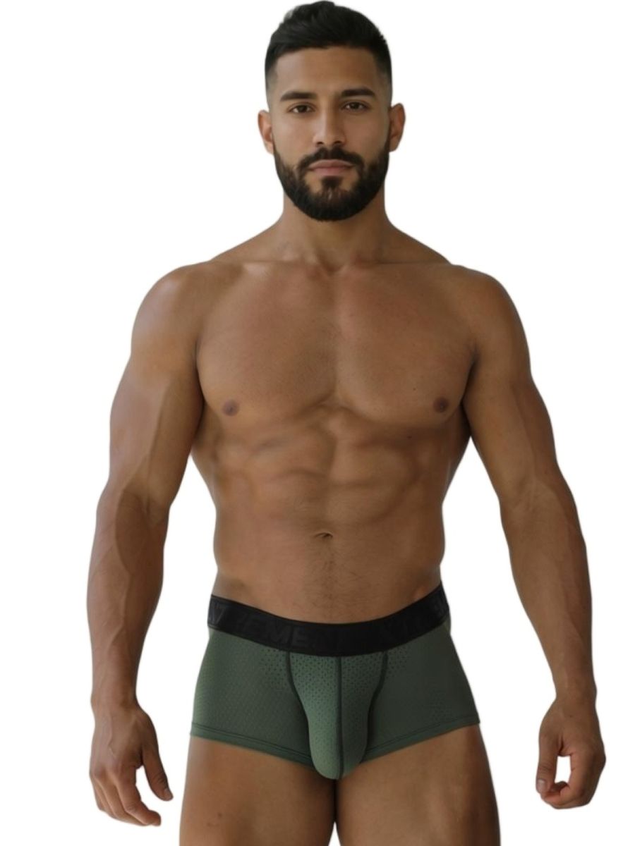 Xtremen 91252 Microfiber Mesh Trunks Color Military Green
