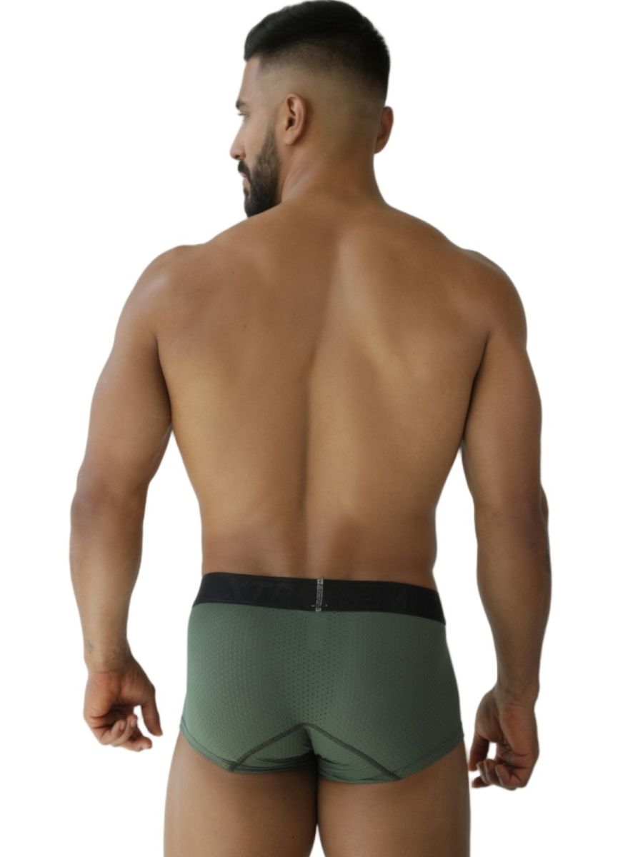 Xtremen 91252 Microfiber Mesh Trunks Color Military Green