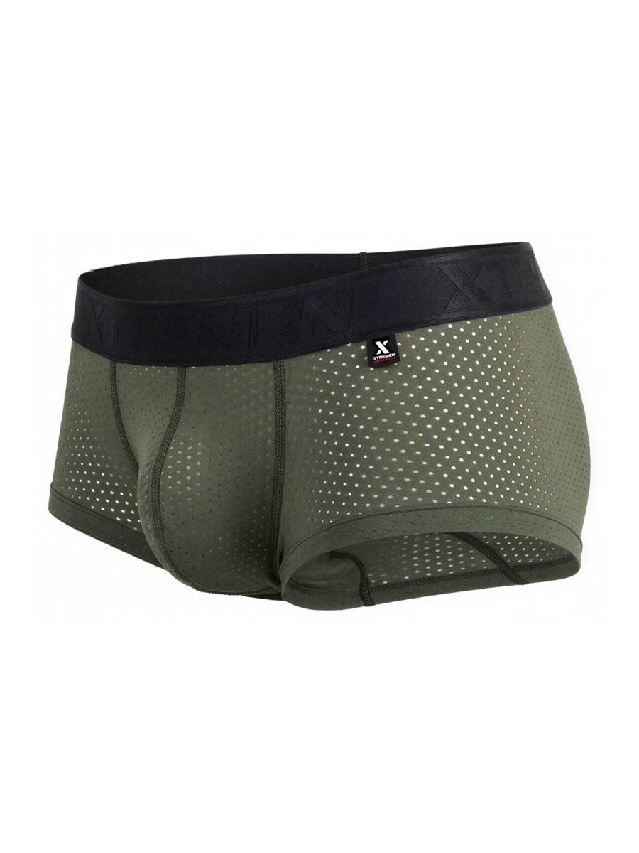 Xtremen 91252 Microfiber Mesh Trunks Color Military Green