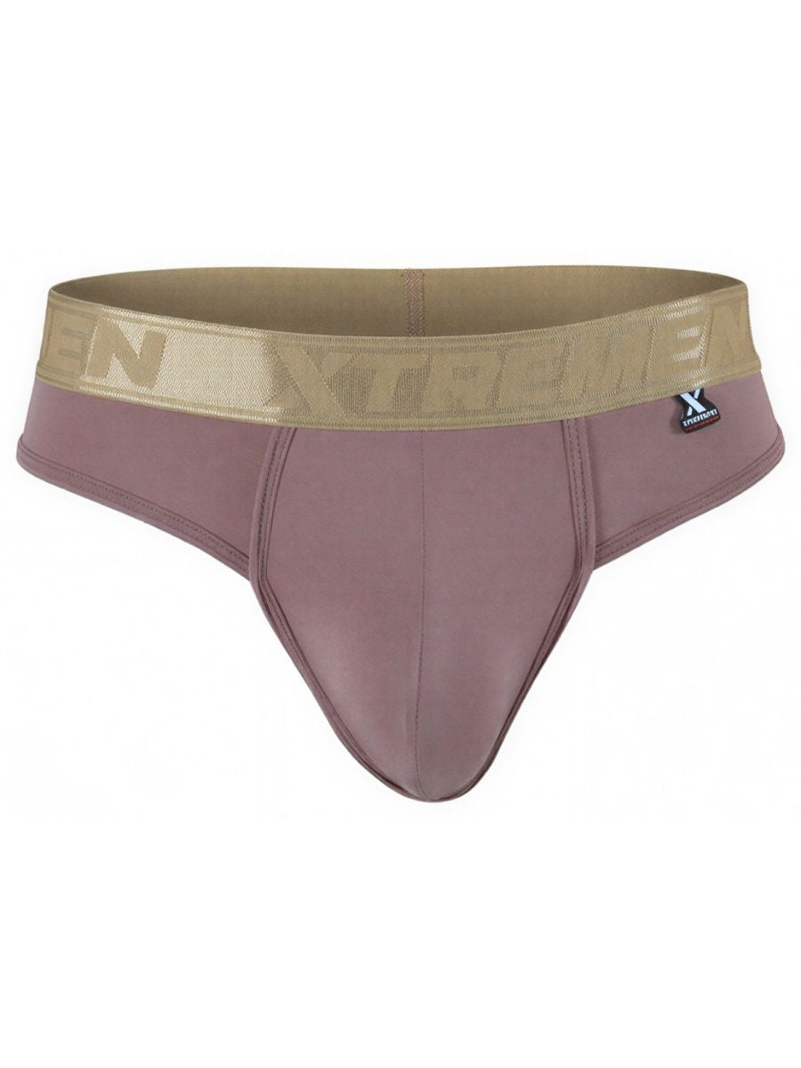 Xtremen 91253 Mens Underwear Microfiber Thongs Sleek and Supportive Color Khaki