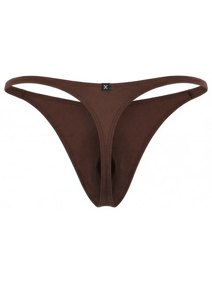 Xtremen 91254 Mens Underwear Sleek Microfiber Thongs Color Chocolate