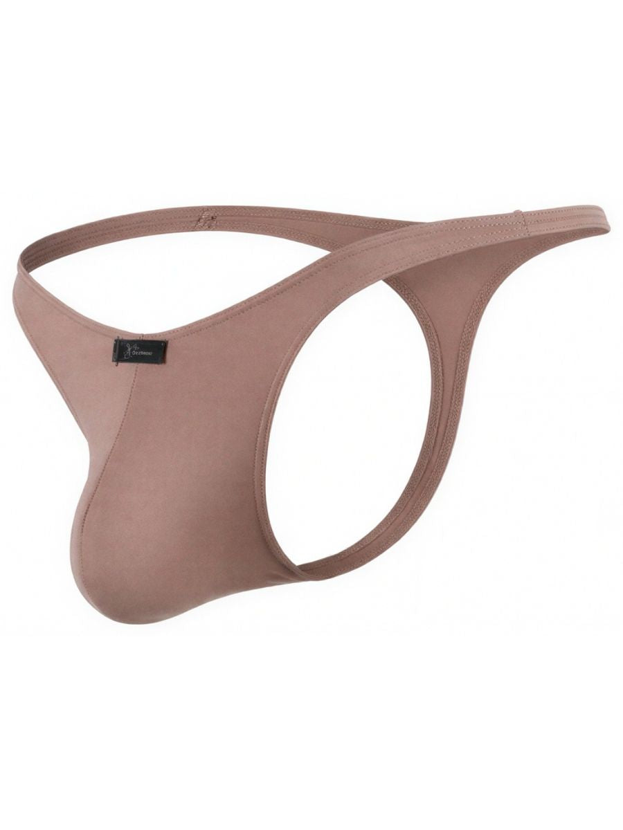Xtremen 91254 Mens Underwear Sleek Microfiber Thongs Color Khaki