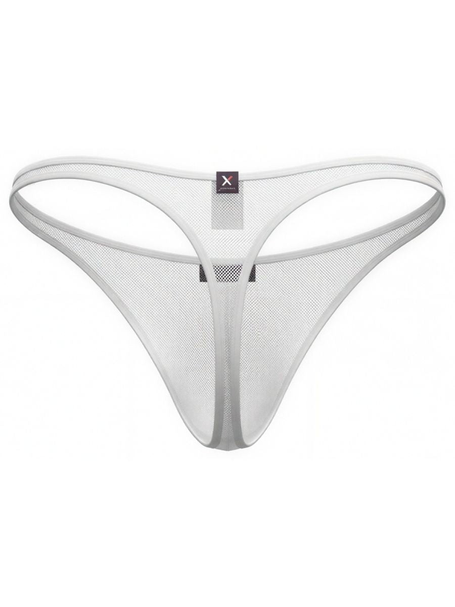 Xtremen 91254 Mens Underwear Sleek Microfiber Thongs Color White
