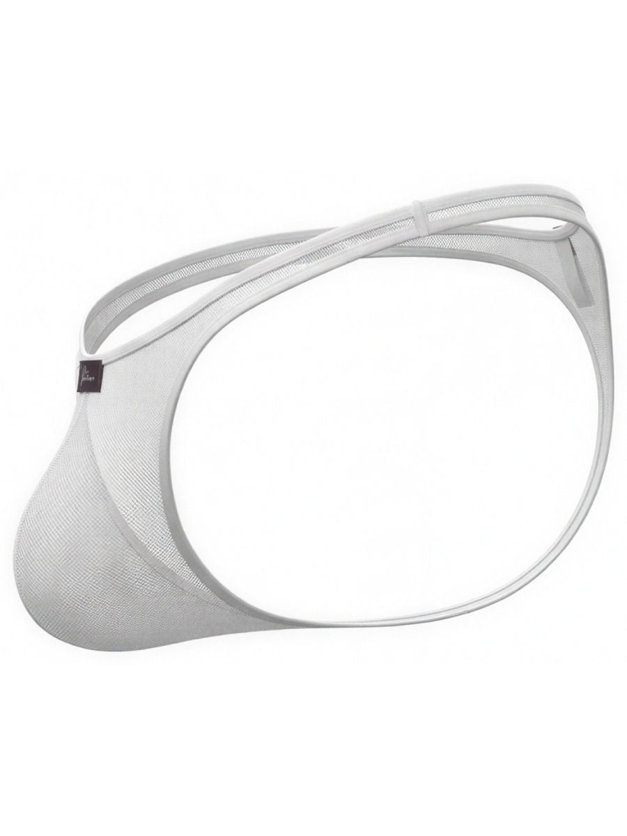Xtremen 91254 Mens Underwear Sleek Microfiber Thongs Color White