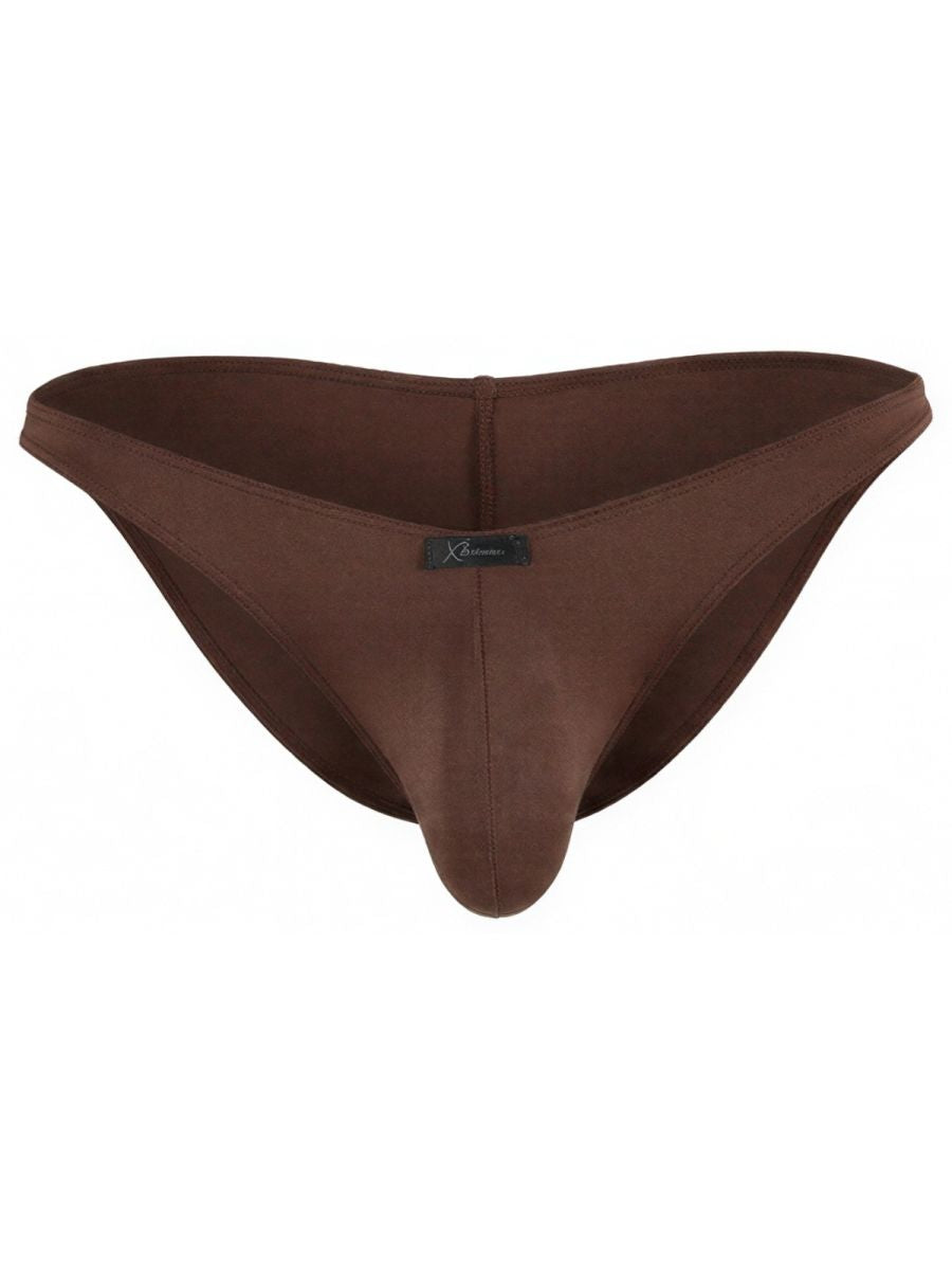 Xtremen 91255 Mens Underwear Sleek Microfiber Bikini Color Chocolate