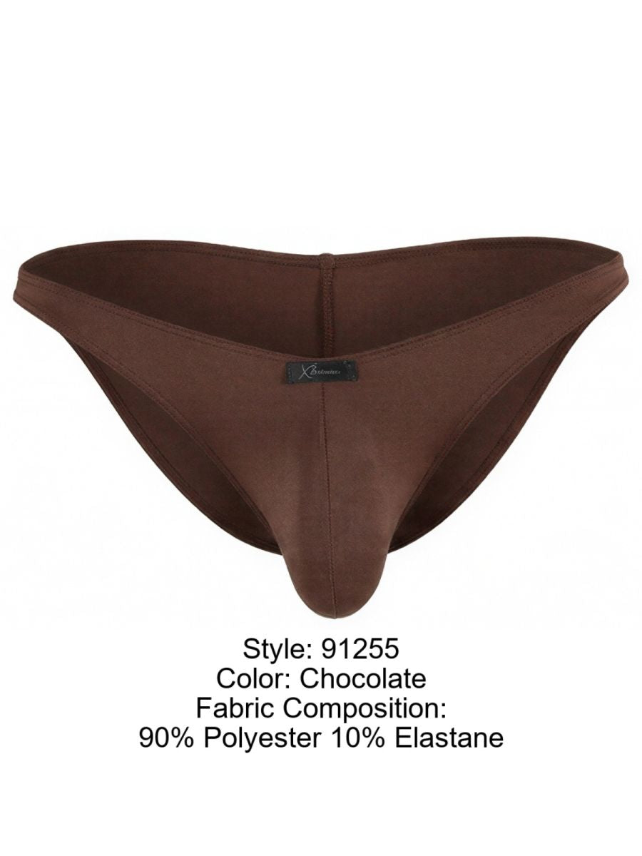 Xtremen 91255 Mens Underwear Sleek Microfiber Bikini Color Chocolate