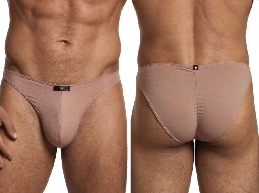 Xtremen 91255 Mens Underwear Sleek Microfiber Bikini Color Khaki