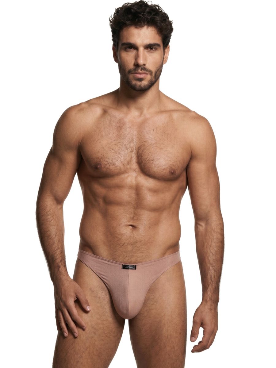 Xtremen 91255 Mens Underwear Sleek Microfiber Bikini Color Khaki