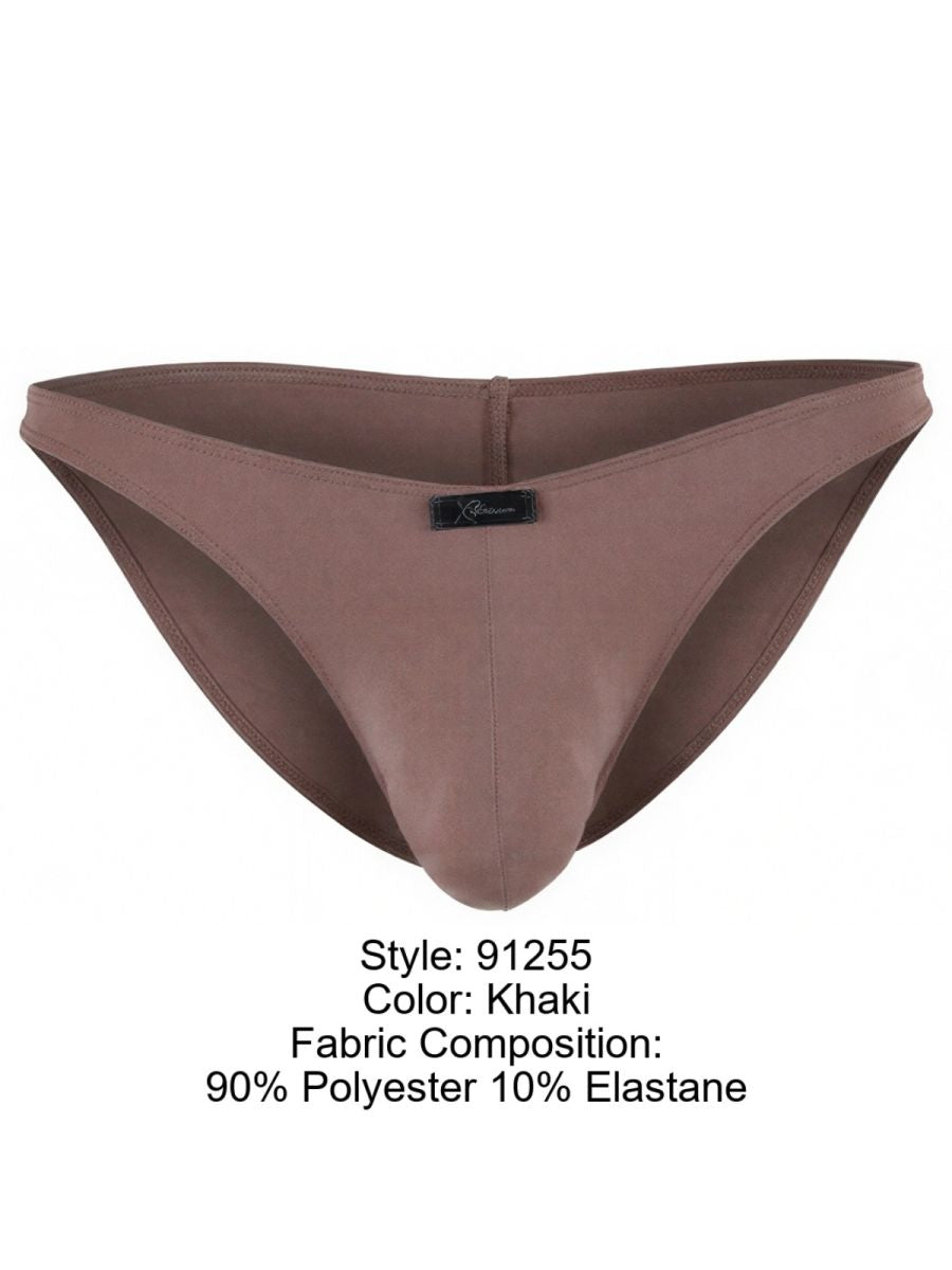 Xtremen 91255 Mens Underwear Sleek Microfiber Bikini Color Khaki