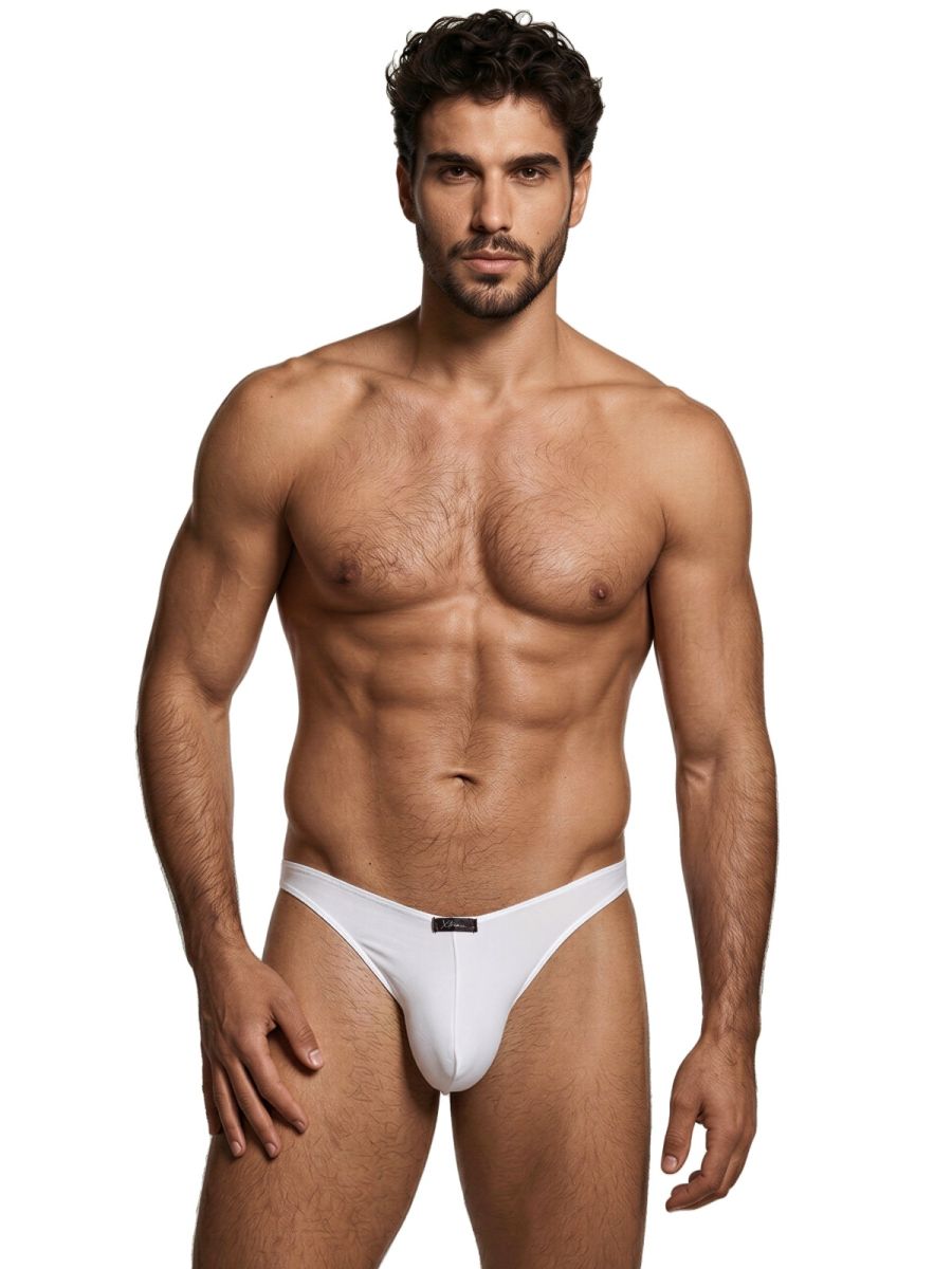 Xtremen 91255 Mens Underwear Sleek Microfiber Bikini Color White