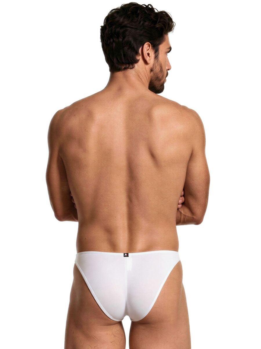 Xtremen 91255 Mens Underwear Sleek Microfiber Bikini Color White