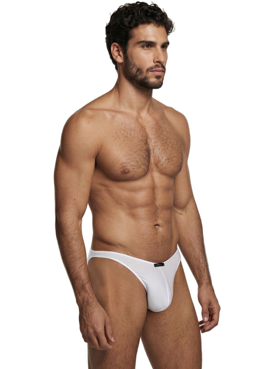 Xtremen 91255 Mens Underwear Sleek Microfiber Bikini Color White