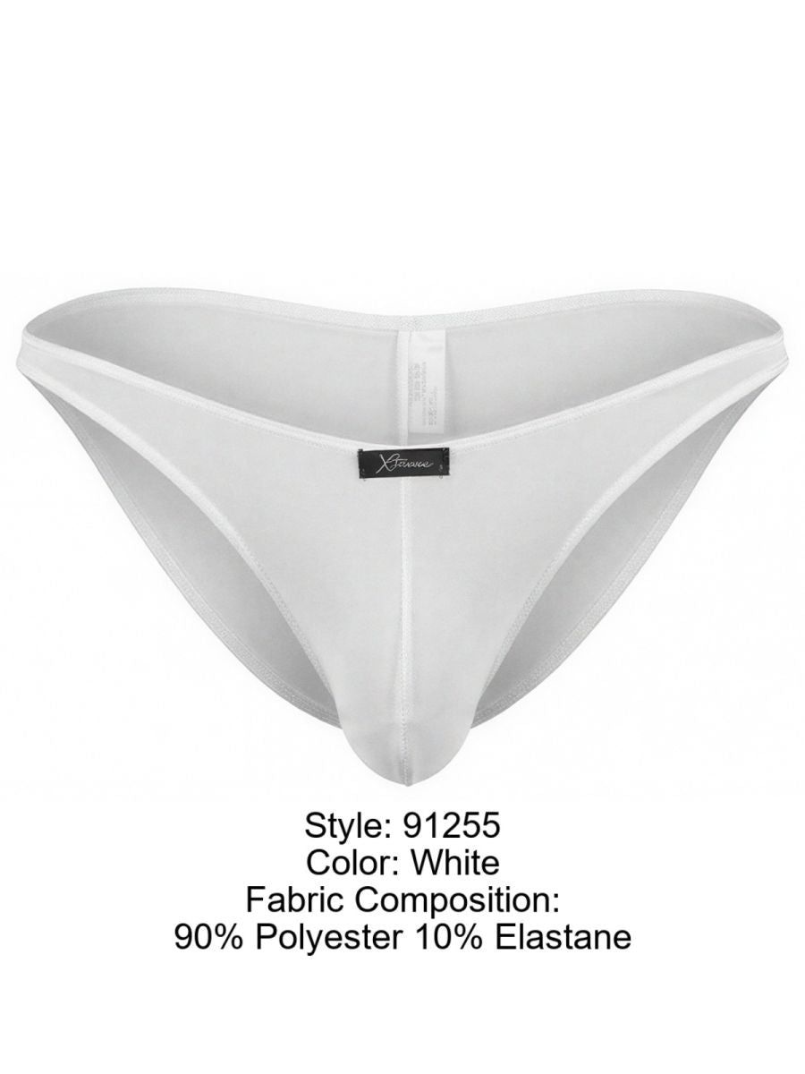Xtremen 91255 Mens Underwear Sleek Microfiber Bikini Color White