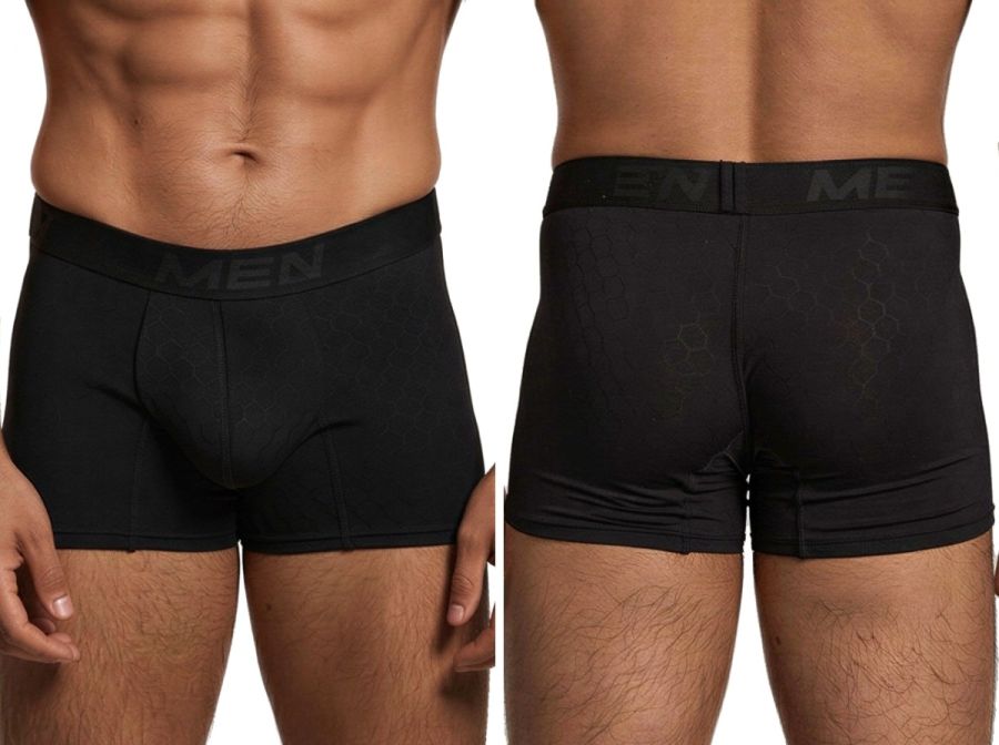 Xtremen 91256 Mens Underwear Sleek Microfiber Boxer Briefs Color Black