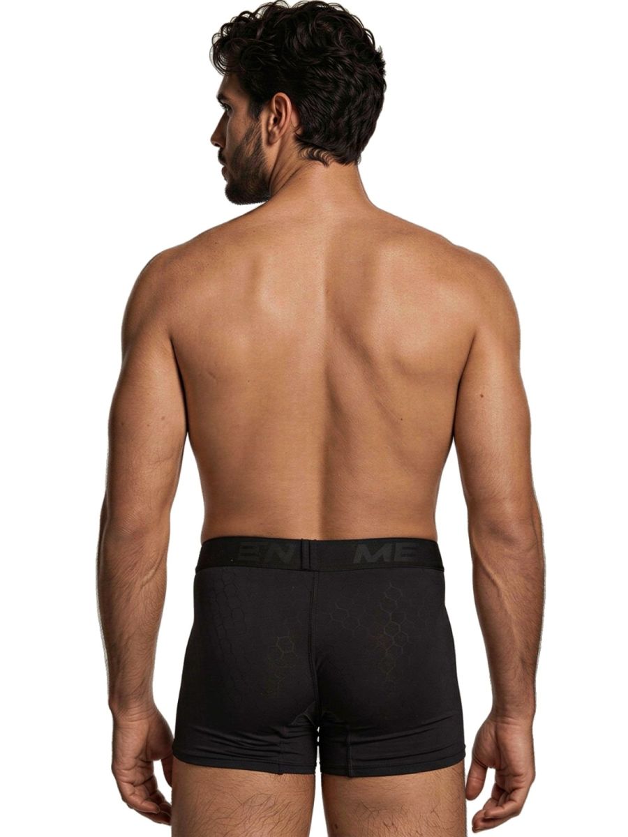 Xtremen 91256 Mens Underwear Sleek Microfiber Boxer Briefs Color Black