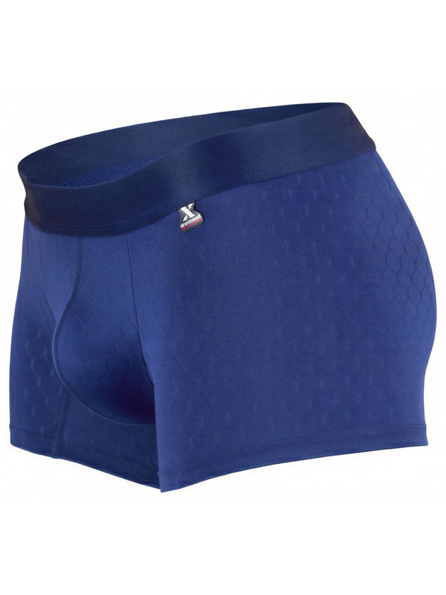 Xtremen 91256 Mens Underwear Sleek Microfiber Boxer Briefs Color Dark Blue