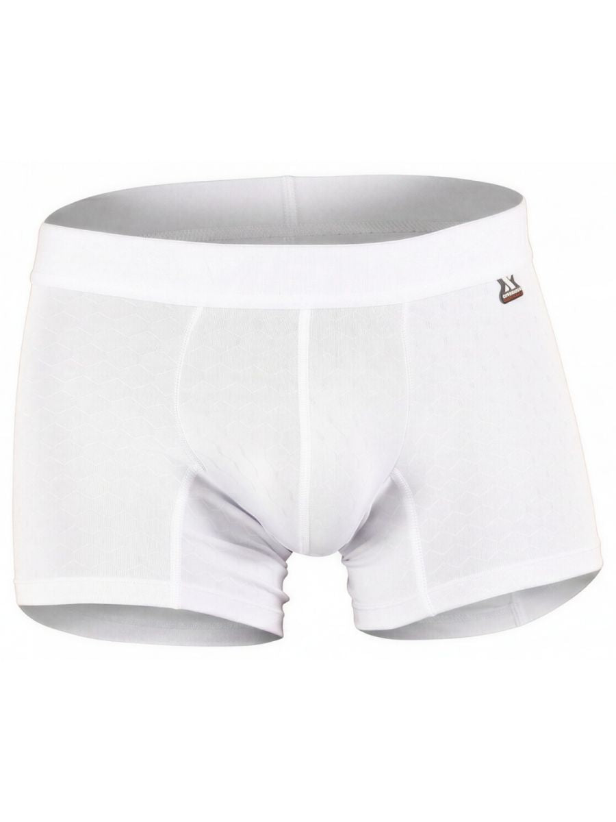 Xtremen 91256 Mens Underwear Sleek Microfiber Boxer Briefs Color White