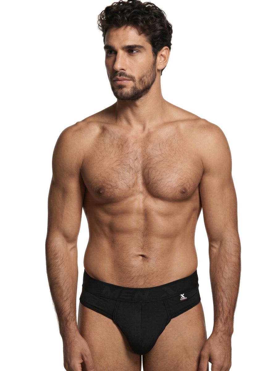 Xtremen 91257 Mens Underwear Sleek Microfiber Comfort Thongs Color Black