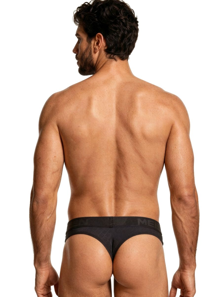 Xtremen 91257 Mens Underwear Sleek Microfiber Comfort Thongs Color Black