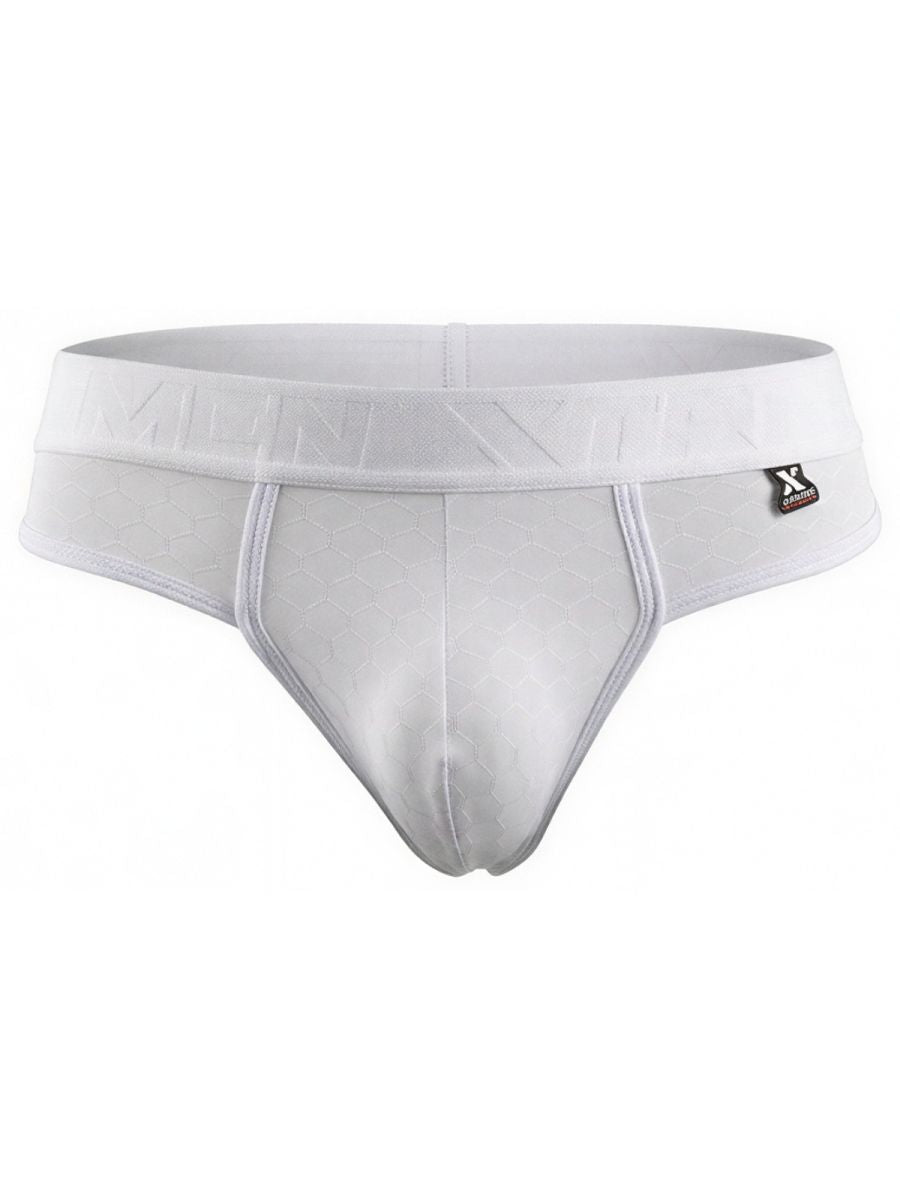 Xtremen 91257 Mens Underwear Sleek Microfiber Comfort Thongs Color White
