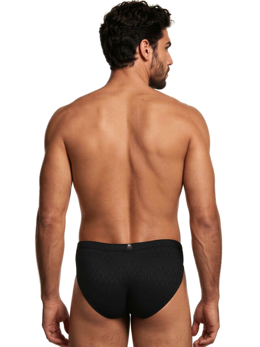 Xtremen 91258 Mens Underwear Sleek Microfiber Briefs Color Black