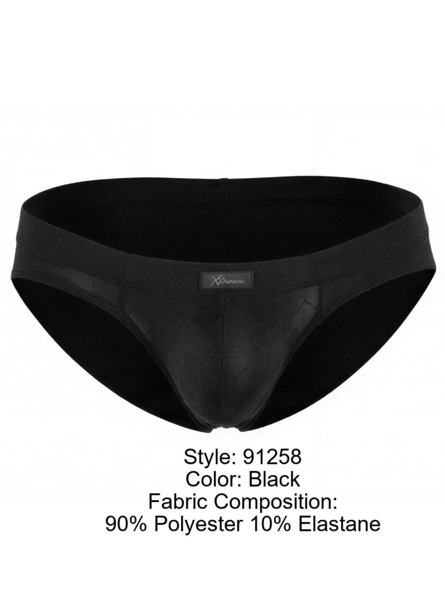 Xtremen 91258 Mens Underwear Sleek Microfiber Briefs Color Black