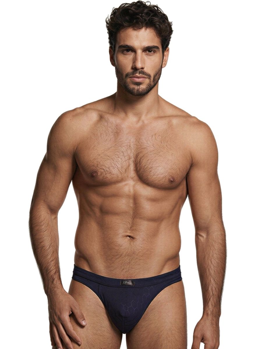 Xtremen 91258 Mens Underwear Sleek Microfiber Briefs Color Dark Blue