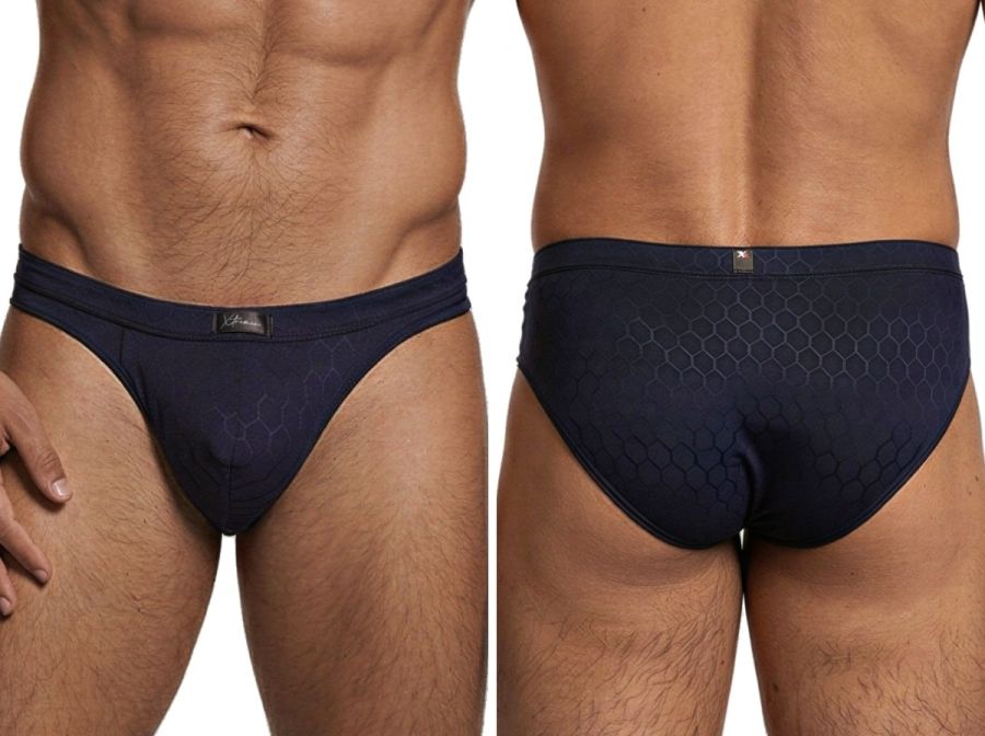 Xtremen 91258 Mens Underwear Sleek Microfiber Briefs Color Dark Blue