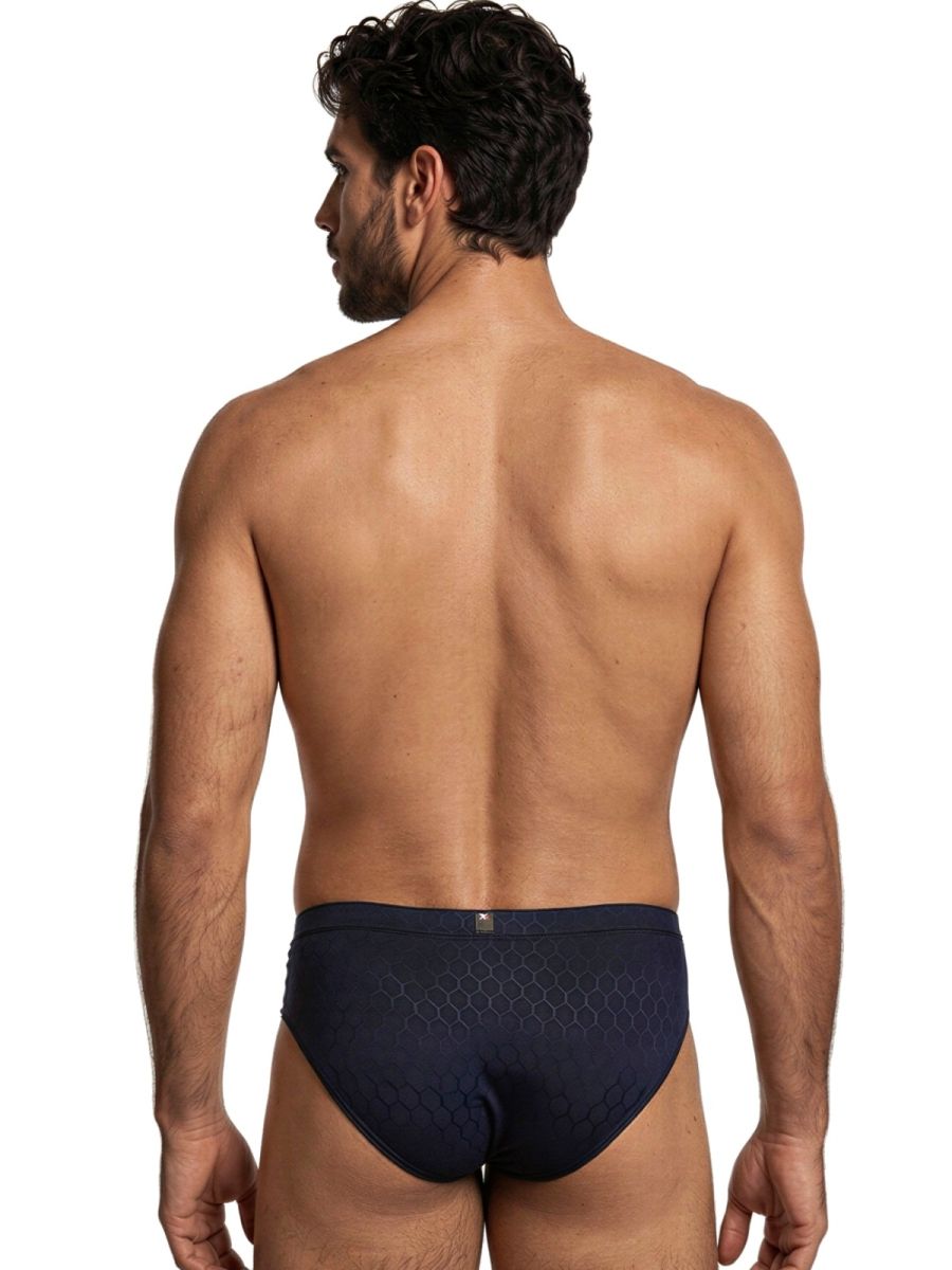 Xtremen 91258 Mens Underwear Sleek Microfiber Briefs Color Dark Blue