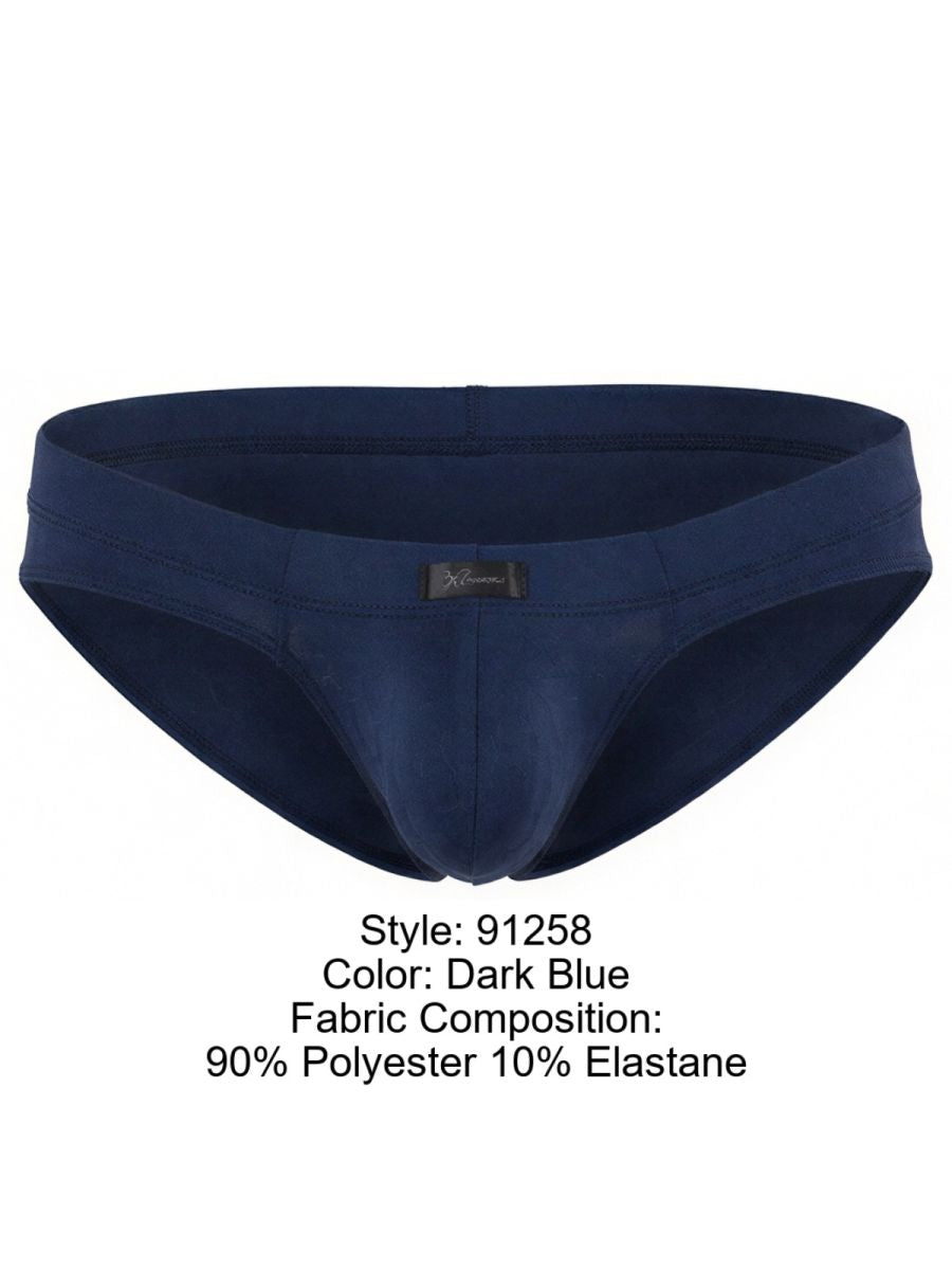 Xtremen 91258 Mens Underwear Sleek Microfiber Briefs Color Dark Blue