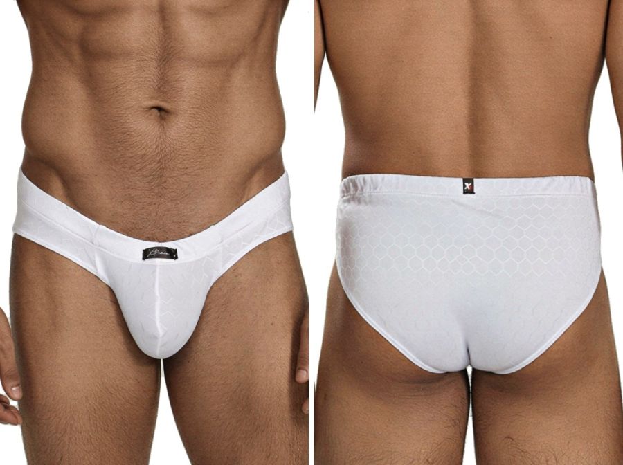 Xtremen 91258 Mens Underwear Sleek Microfiber Briefs Color White