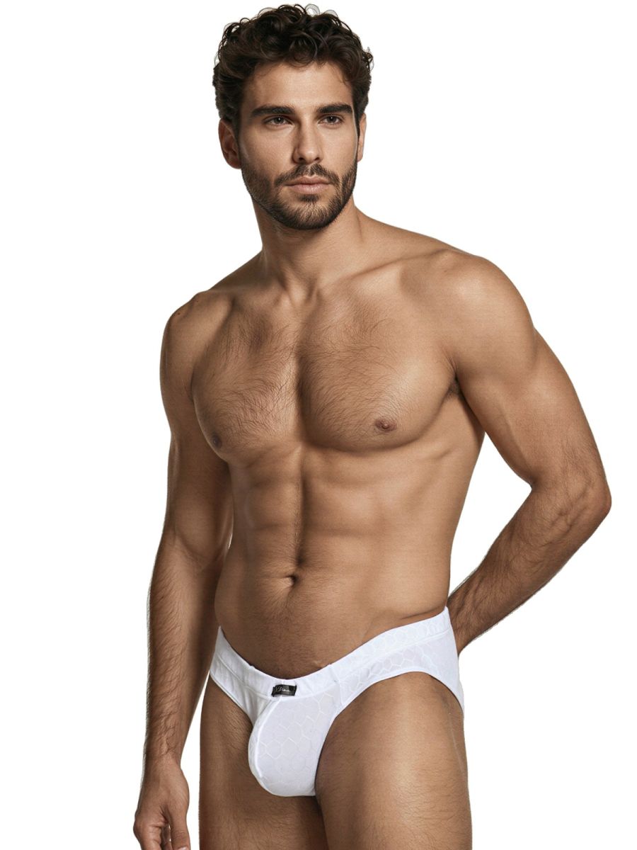 Xtremen 91258 Mens Underwear Sleek Microfiber Briefs Color White